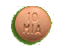 10 mg: Peach, round tablet, double scored on one side and debossed “10” over “MIA” on the other side.